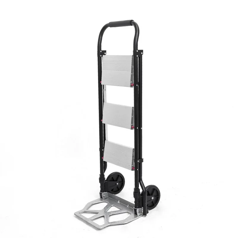 Uni-Silent New Portable Folding Luggage Cart Aluminium Ladder Withstand 250kg Hand Truck FHT250-LC
Uni-Silent New Portable Folding Luggage Cart Aluminium Ladder Withstand 250kg Hand Truck FHT250-LC