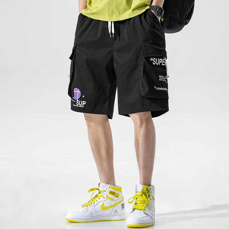 Wholesale Polyester Casual Pocket Drawstring Summer Loose Homme Mens Cargo Shorts, 5 colors
Wholesale Polyester Casual Pocket Drawstring Summer Loose Homme Mens Cargo Shorts, 5 colors
