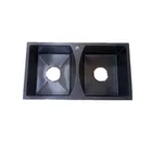 Manufacturer custom 8245 # unique style high-end villa handmade stainless steel double round double basin kitchen sink