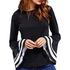 2020 New arrival womens tall long flare sleeve t-shirts design