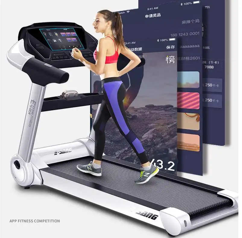Electric Treadmill Home Fitness Training Equipment Electric Running Jogging Machine Folding Treadmill, White
Electric Treadmill Home Fitness Training Equipment Electric Running Jogging Machine Folding Treadmill, White