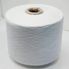 Rabbit hair yarn feeling soft touching 2/48NM viscose PBT nylon blend core spun yarn fancy yarn raw white