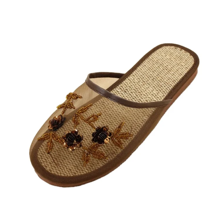 Women Chinese Mesh Sequin Floral Slippers
Women Chinese Mesh Sequin Floral Slippers