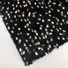 Sequins embroidery faux fur plush fabric for garment