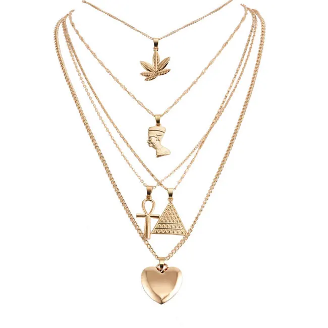2021 Jewelry Necklace Chains Punk Hip-hop Style Multi-layered Necklaces Personality Choker Body Jewellery Set Women Mom, Gold
2021 Jewelry Necklace Chains Punk Hip-hop Style Multi-layered Necklaces Personality Choker Body Jewellery Set Women Mom, Gold