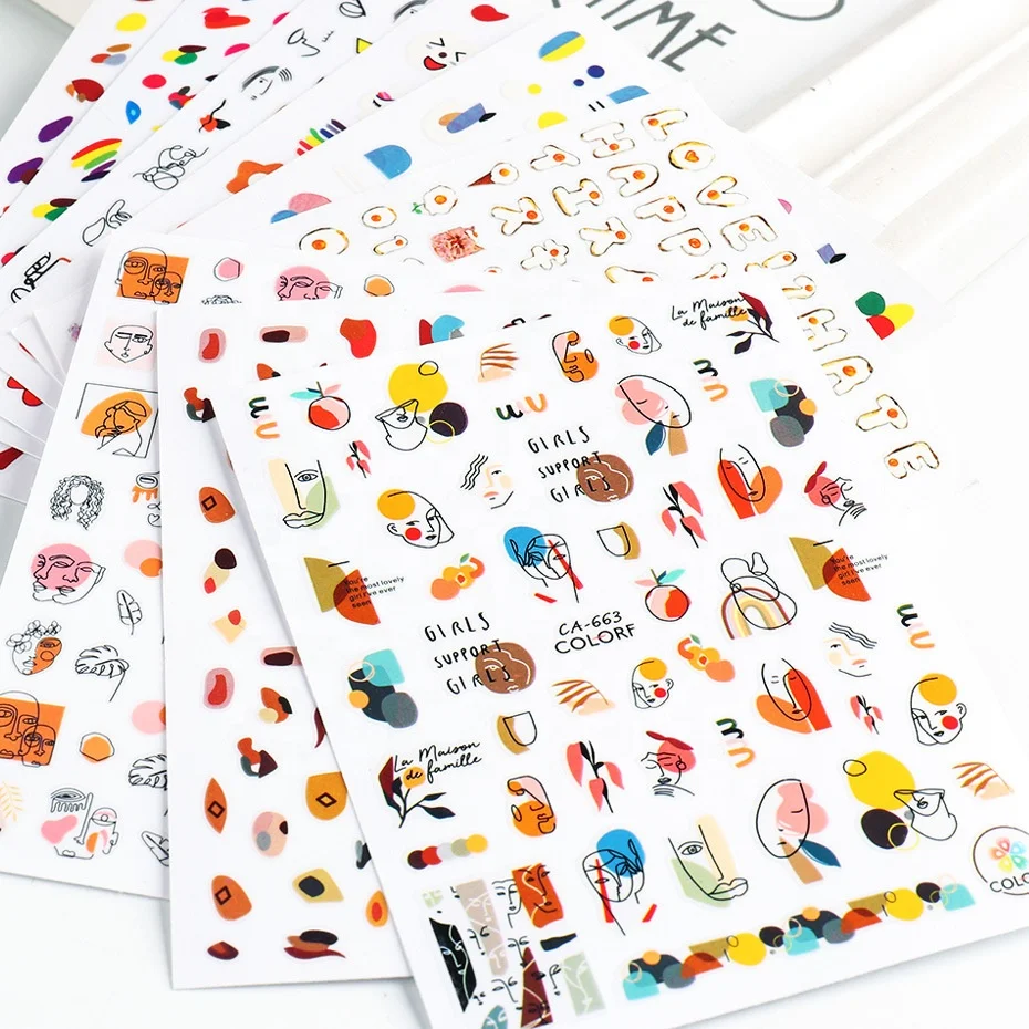 2021 Hot Sale Professional 3D Nail Sticker Decals Laser Multi-design DIY Nail Art Decoration Nail Stickers, Colorful
2021 Hot Sale Professional 3D Nail Sticker Decals Laser Multi-design DIY Nail Art Decoration Nail Stickers, Colorful