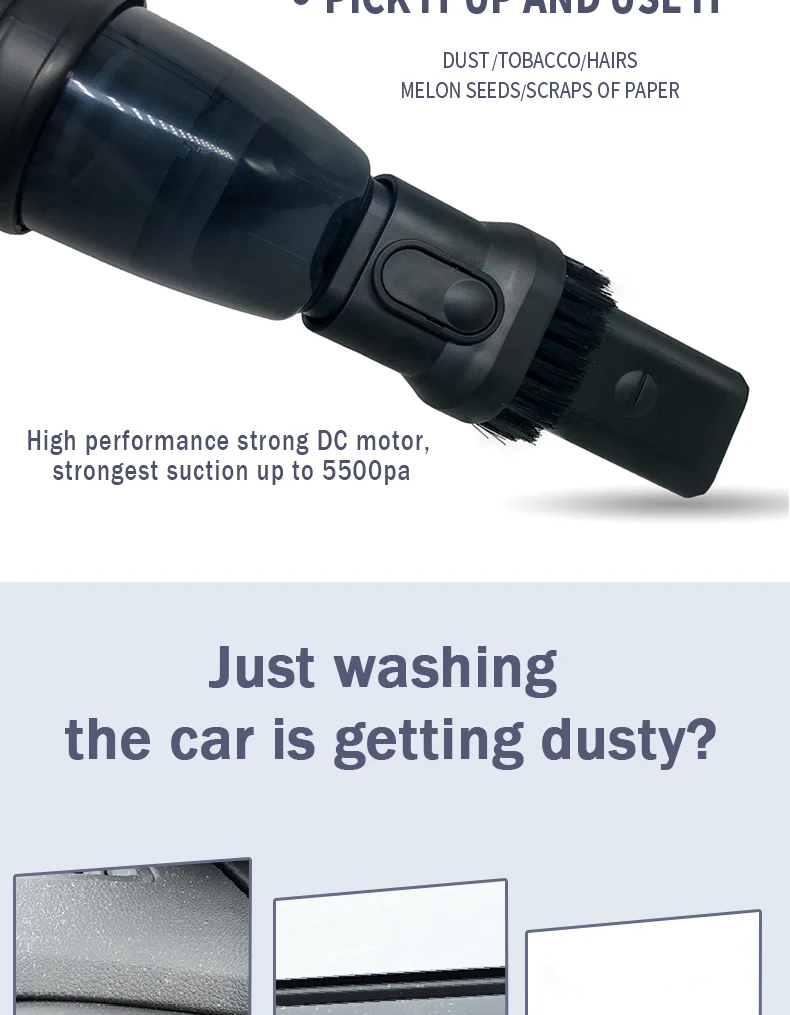 Cheap 12V 120W Mini Car Wet Dry Wash Vacuum Portable Handheld Car Vacuum Cleaner High Power