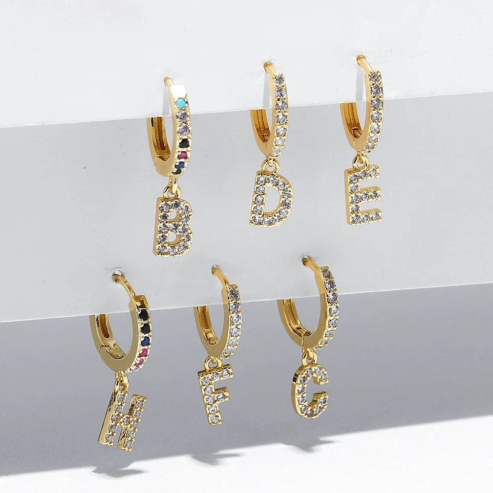 New Fashion Punk alphabet Letter Earrings Geometric circle Vintage Hoop Earrings For Women Vintage hip hop Jewelry 2021, Gold color
New Fashion Punk alphabet Letter Earrings Geometric circle Vintage Hoop Earrings For Women Vintage hip hop Jewelry 2021, Gold color
