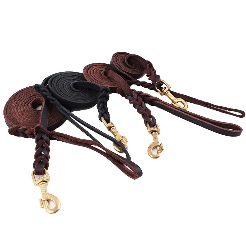 High Quality Genuine Leather Pet Dog Leash Luxury Strong Puppy Collar Leash Lead For Large Dogs Pet Accessories, Picture
High Quality Genuine Leather Pet Dog Leash Luxury Strong Puppy Collar Leash Lead For Large Dogs Pet Accessories, Picture