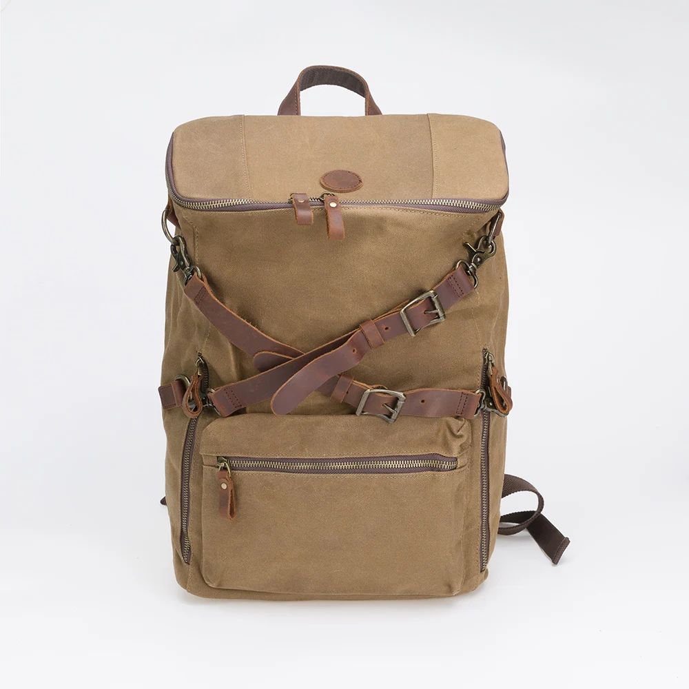 20SC-8950M Men's Canvas Genuine Leather Rucksack Retro Vintage Laptop School Canvas Backpack, Brown (can be customized)
20SC-8950M Men's Canvas Genuine Leather Rucksack Retro Vintage Laptop School Canvas Backpack, Brown (can be customized)