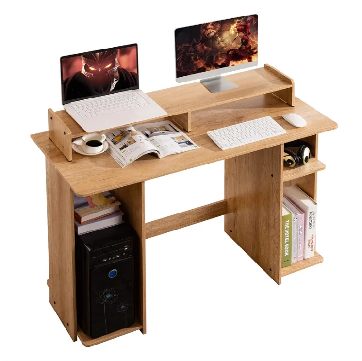 Computer Desk with Storage Shelves PC/Laptop Desk Writing Table for Home Office Wood Workstation with Large Monitor Stand, Beech
Computer Desk with Storage Shelves PC/Laptop Desk Writing Table for Home Office Wood Workstation with Large Monitor Stand, Beech