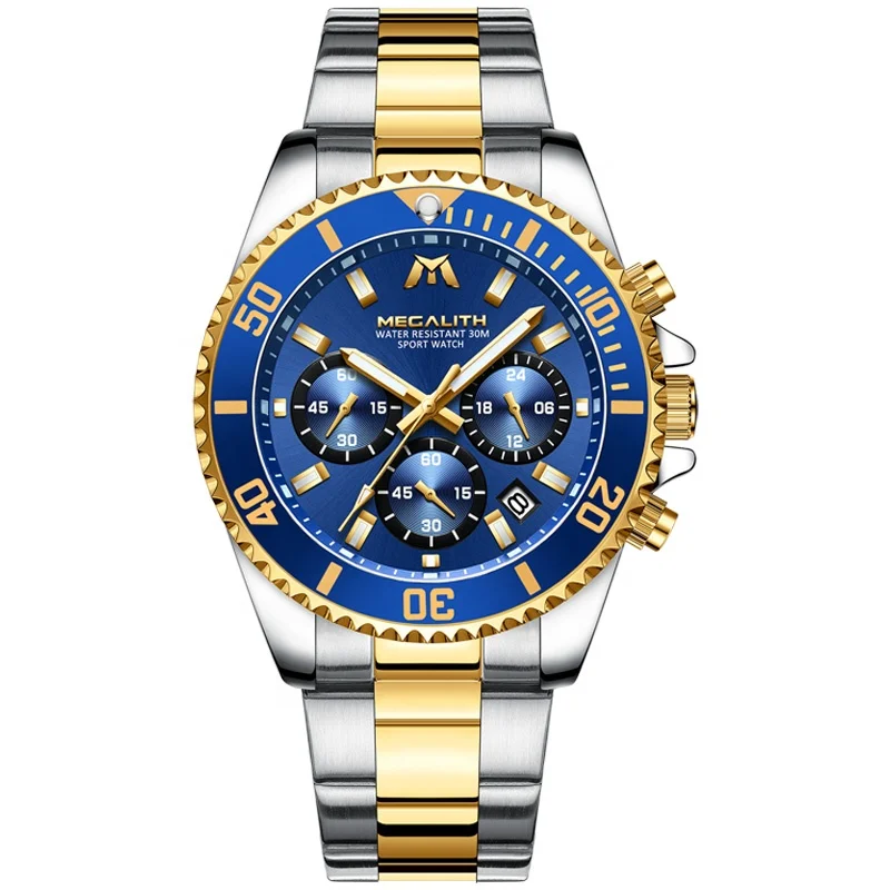 MEGALITH Luxury Gold Mens Watch Men Sport Stainless Steel Watches Waterproof Date Quartz Watches For Man Wristwatches Clock
MEGALITH Luxury Gold Mens Watch Men Sport Stainless Steel Watches Waterproof Date Quartz Watches For Man Wristwatches Clock