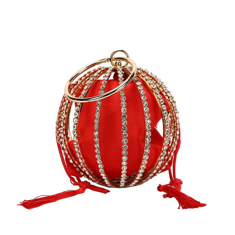 2020 round bag high quality pearl handbag evening dress inlaid with diamond evening bag slanting chain ball bag
2020 round bag high quality pearl handbag evening dress inlaid with diamond evening bag slanting chain ball bag