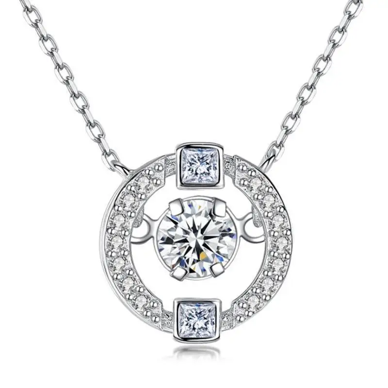 Free Shipping Classic 925 Silver Jewelry Necklaces Moissanite Necklace Valentine's Day present, White
Free Shipping Classic 925 Silver Jewelry Necklaces Moissanite Necklace Valentine's Day present, White