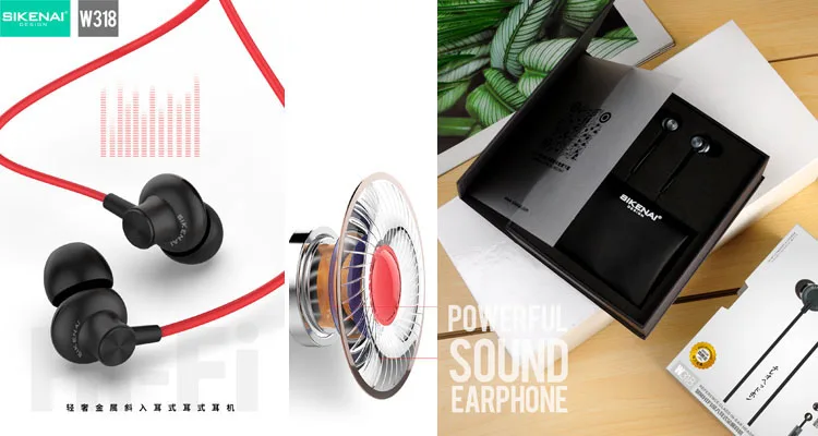 Metal Earbuds HD Sound Bass Earphone Premium in-Ear Wired Earphones with Remote & Mic - ANKUX.COM