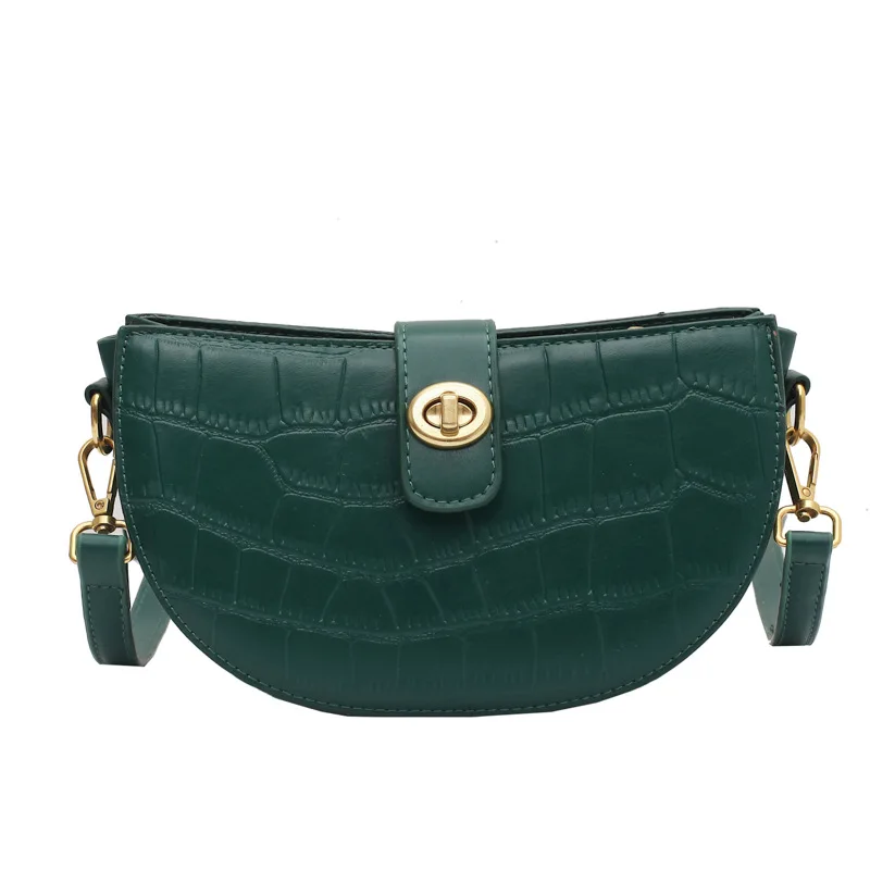 Hot Selling Products Sacs de selles Green Color High Quality PU Women Shoulder Bag Saddle bag
Hot Selling Products Sacs de selles Green Color High Quality PU Women Shoulder Bag Saddle bag