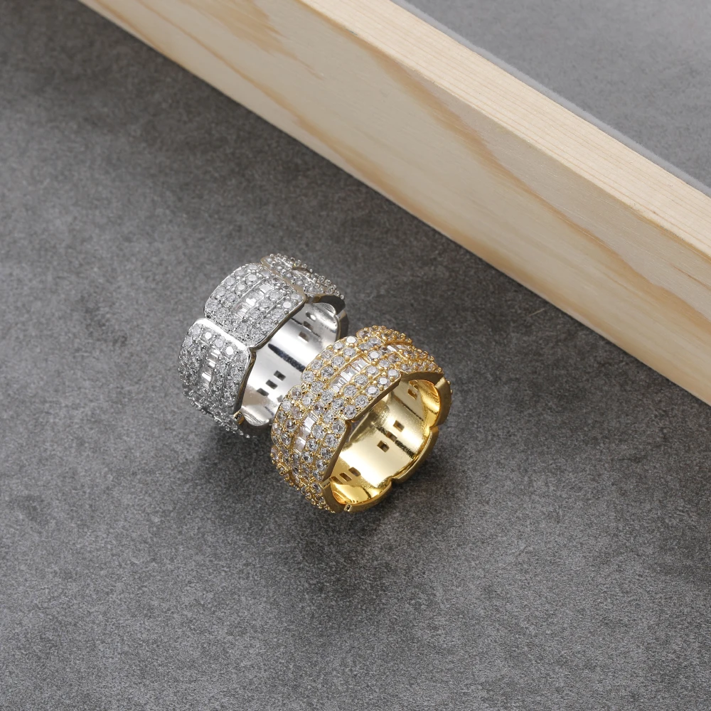 TUNKALL R034 Hot Sale Brass Ring Cubic Zircon Iced Accessory Men's Gift Party Wedding Hip hop Jewelry
TUNKALL R034 Hot Sale Brass Ring Cubic Zircon Iced Accessory Men's Gift Party Wedding Hip hop Jewelry