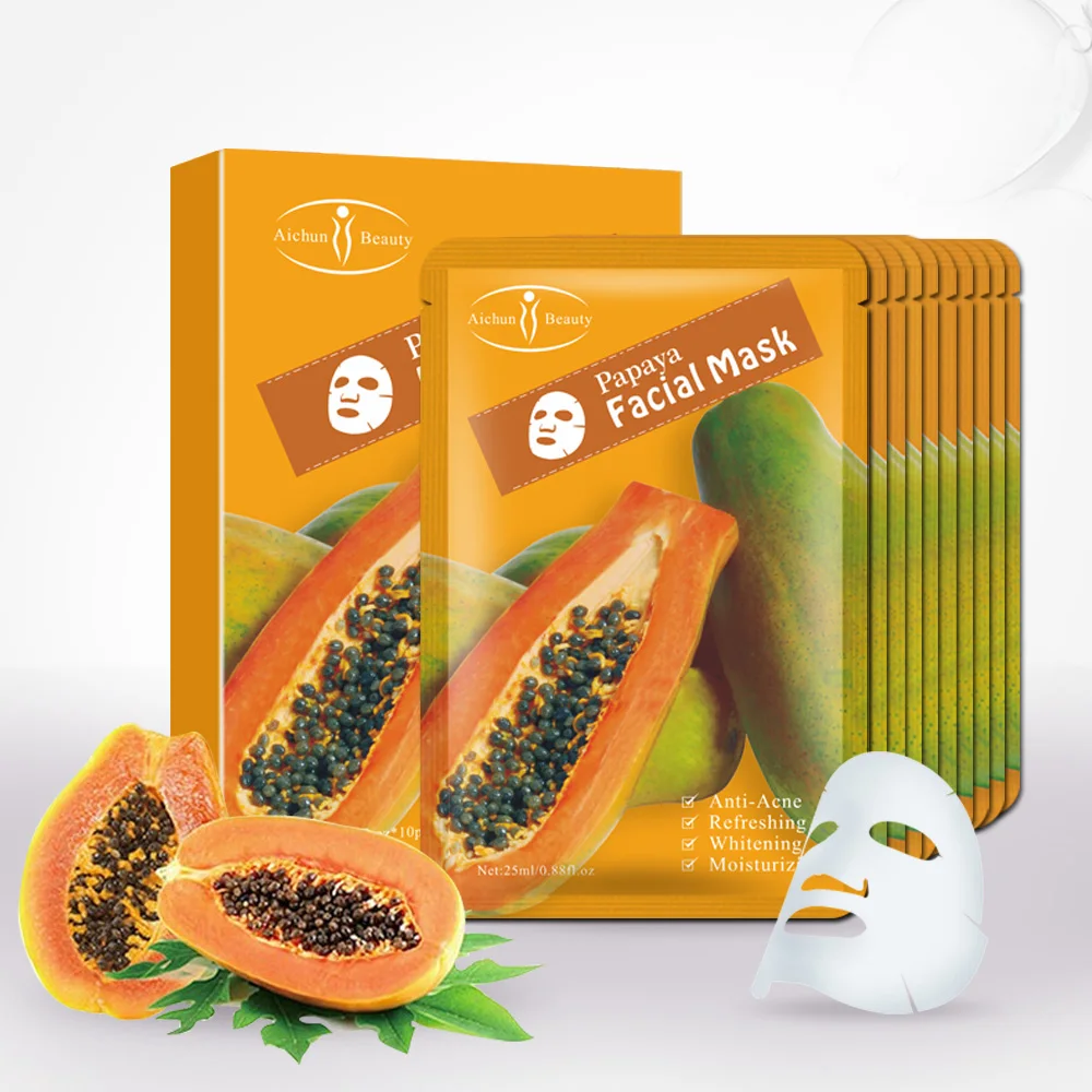 Private Label Beauty Papaya Sheet Mask Face Whitening Nourishing Skin Care Facial Mask
Private Label Beauty Papaya Sheet Mask Face Whitening Nourishing Skin Care Facial Mask