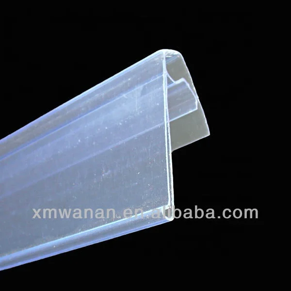 39 mm Clear PVC label holder plastic shelf edge strips