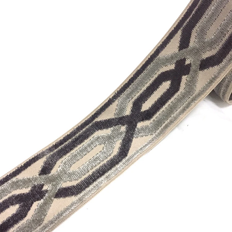 Quality Assured New Arrival Upholstery Jacquard Crochet Lace Trim velvet curtain tape trim 
Quality Assured New Arrival Upholstery Jacquard Crochet Lace Trim velvet curtain tape trim