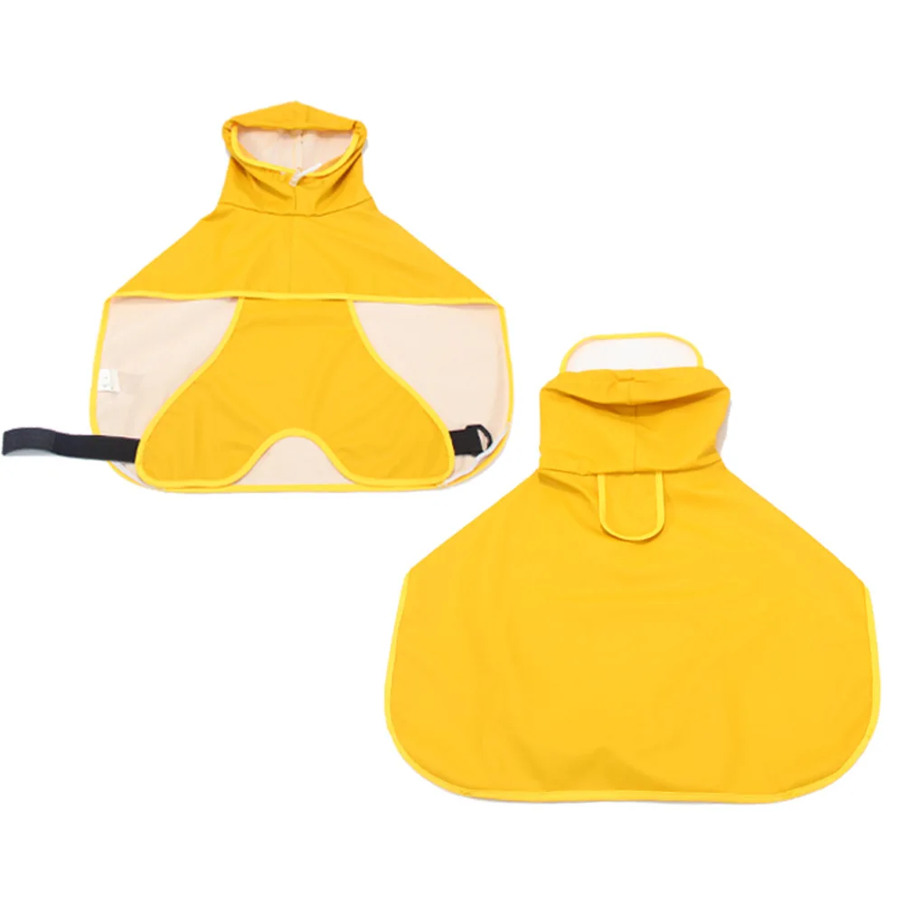 Pet dog PU raincoat transparent hat yellow poncho rainy day dog clothes all seasons universal
Pet dog PU raincoat transparent hat yellow poncho rainy day dog clothes all seasons universal