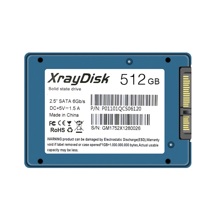 XrayDisk internal 2.5" used pc laptop 500gb bulk ssd hard drives solid state disk, Blue
XrayDisk internal 2.5" used pc laptop 500gb bulk ssd hard drives solid state disk, Blue