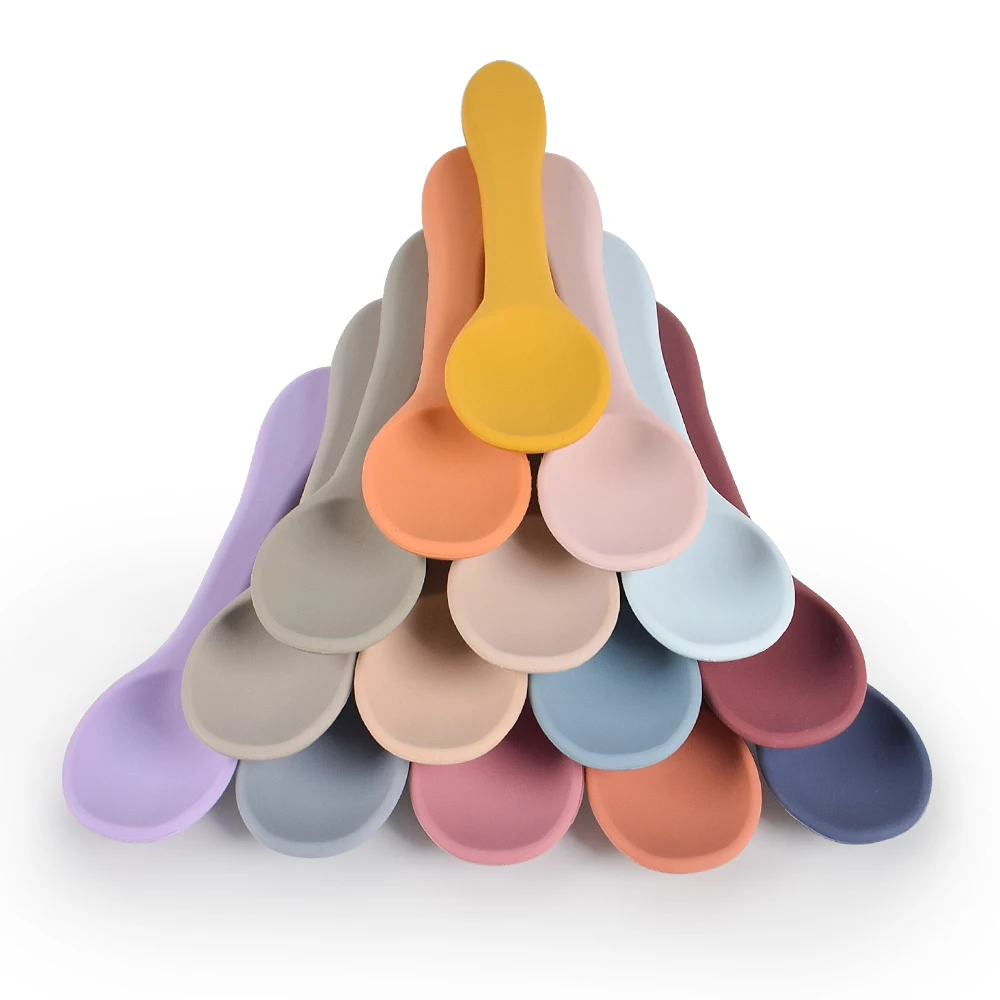 First Stage Weaning Feeding Soft Spoons Silicone Infant Baby Wooden Spoons With Soft Tips For Babies Toddler
First Stage Weaning Feeding Soft Spoons Silicone Infant Baby Wooden Spoons With Soft Tips For Babies Toddler