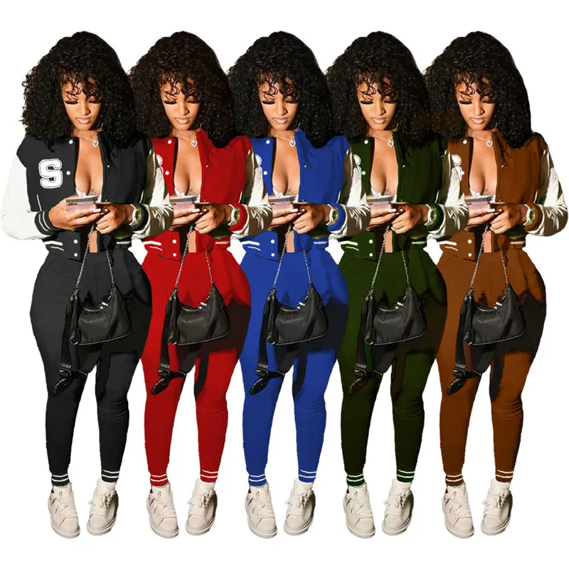NewTwo Piece Jogging Sweatsuit Fashion Baseball Jacket And Pants Set Woman Jogging Tracksuit women varsity jacket custom, 12 colors
NewTwo Piece Jogging Sweatsuit Fashion Baseball Jacket And Pants Set Woman Jogging Tracksuit women varsity jacket custom, 12 colors
