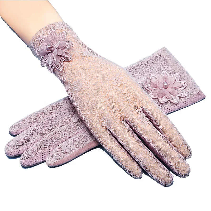 Autumn Summer Women Short Tulle Gloves Stretchy Lace Sunscreen Anti-UV Ice Thin Driving Cycling Gloves Flexible Full Fiinger, 6 colors available
Autumn Summer Women Short Tulle Gloves Stretchy Lace Sunscreen Anti-UV Ice Thin Driving Cycling Gloves Flexible Full Fiinger, 6 colors available