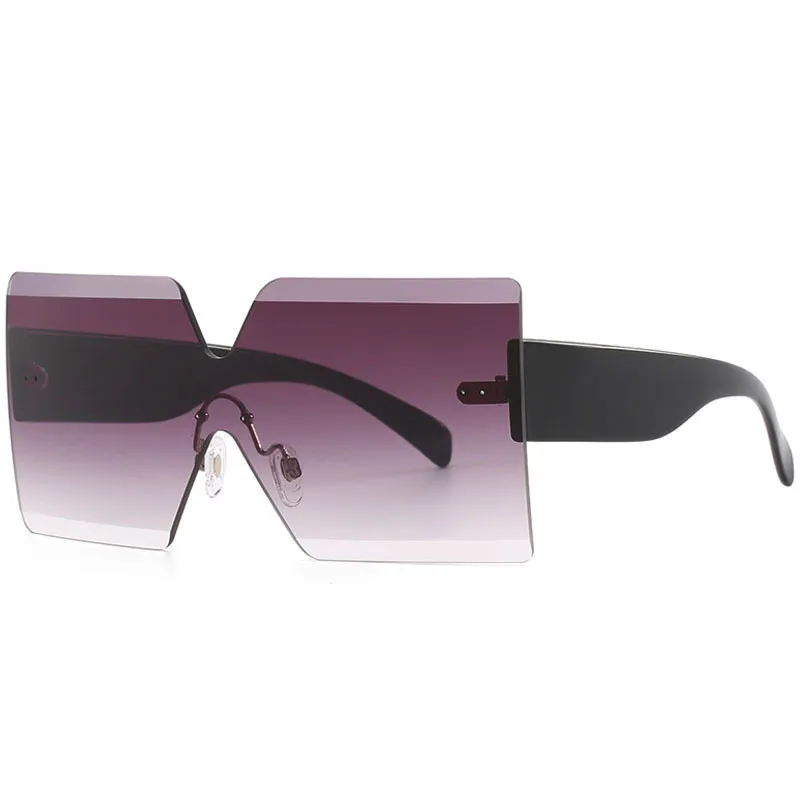 Frameless one-piece sunglasses female net red street shot the same glasses big frame one-piece trend glasses, Custom color
Frameless one-piece sunglasses female net red street shot the same glasses big frame one-piece trend glasses, Custom color