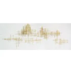 Wall Hanging Art Factory Hot Sales Titanium Gold Metal Wall Hanging Art For Home Decoration