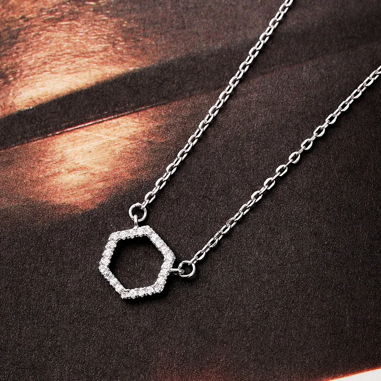 Geometric Hexagonic Necklace Women Stone Zirconia Jewelry Necklace Fashion Zircon Women Lady Wedding Choker Necklace
Geometric Hexagonic Necklace Women Stone Zirconia Jewelry Necklace Fashion Zircon Women Lady Wedding Choker Necklace