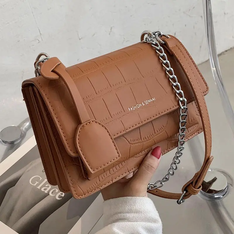 fashion pu leather women shoulder bag geometric chain small crossbody bag, White/black/khaki/brown
fashion pu leather women shoulder bag geometric chain small crossbody bag, White/black/khaki/brown