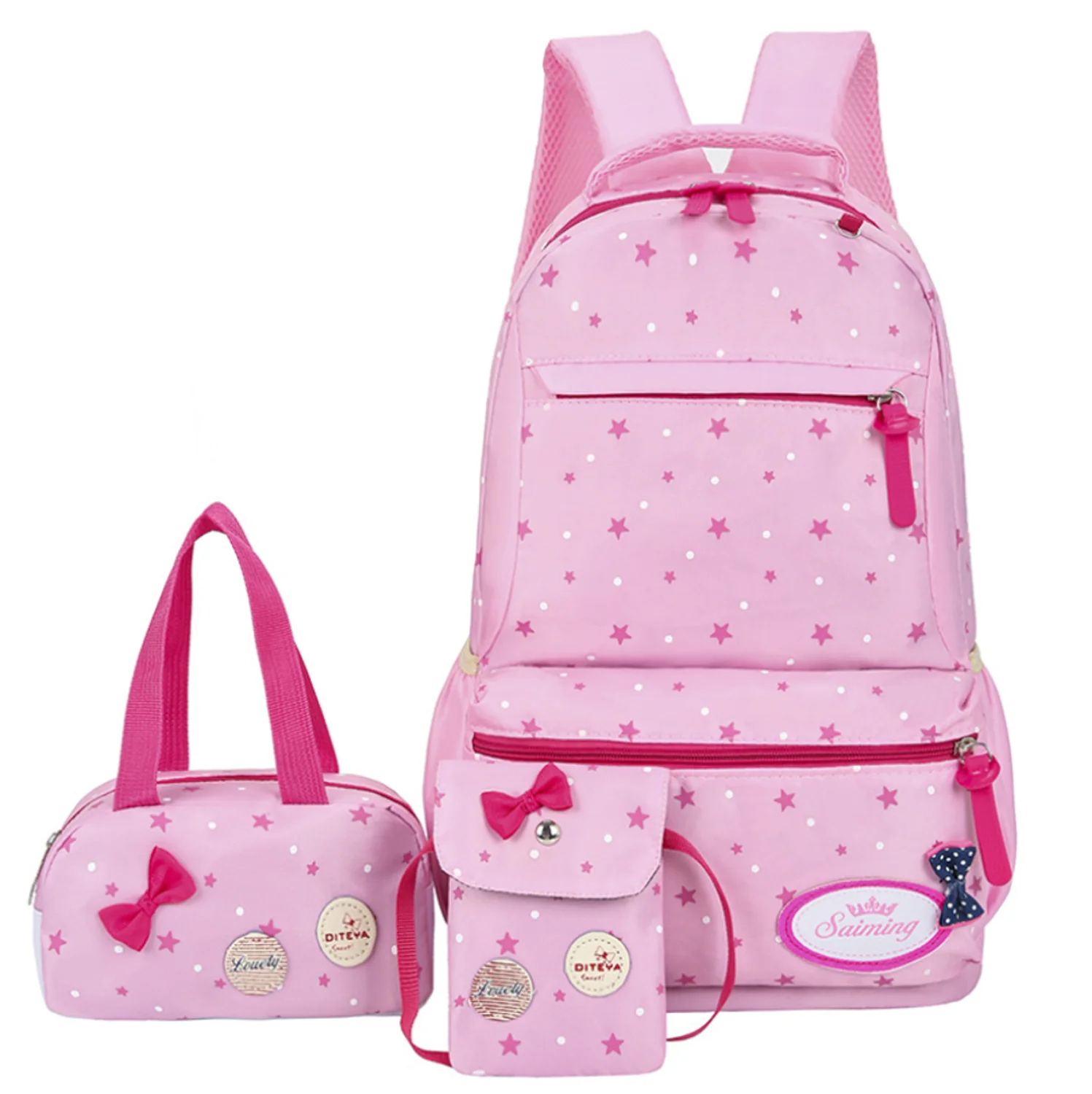 Wholesale Custom Logo New Fashion Polka Dot Three-Piece Printed Backpack For Women With Comfortable Strap
Wholesale Custom Logo New Fashion Polka Dot Three-Piece Printed Backpack For Women With Comfortable Strap