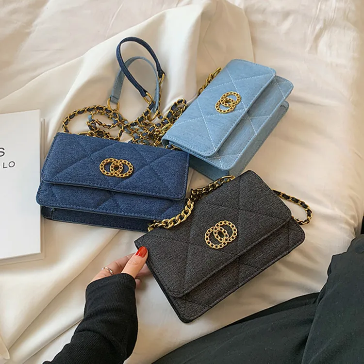 Luxury designer jeans Tote women denim chain crossbody bags for women Lattice women's handbags Female shoulder messenger purses, As the picture shows
Luxury designer jeans Tote women denim chain crossbody bags for women Lattice women's handbags Female shoulder messenger purses, As the picture shows