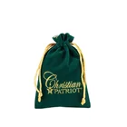 Microfiber jewelry packaging gift bags / velvet gifts pouch velvet bags custom velvet drawstring bag