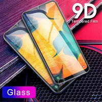 

9D Tempered Glass Full Cover For Samsung A20 A30 A40 A50 A60 A70 A80 Protective Tempered Glass Full Glue Anti Fingerprint Glass