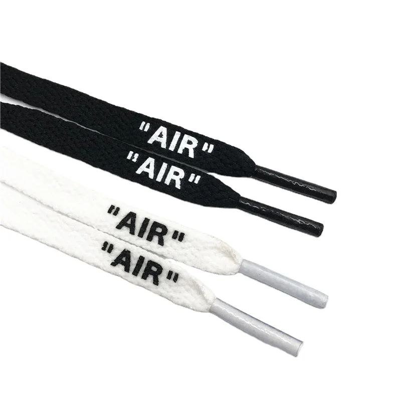 Weiou Signed Jointly Flat Single Layer Network Lace With Printing "AIR" Silk Printing Shoe Laces White Black Boots Shoelaces, Black&white,customized color
Weiou Signed Jointly Flat Single Layer Network Lace With Printing "AIR" Silk Printing Shoe Laces White Black Boots Shoelaces, Black&white,customized color