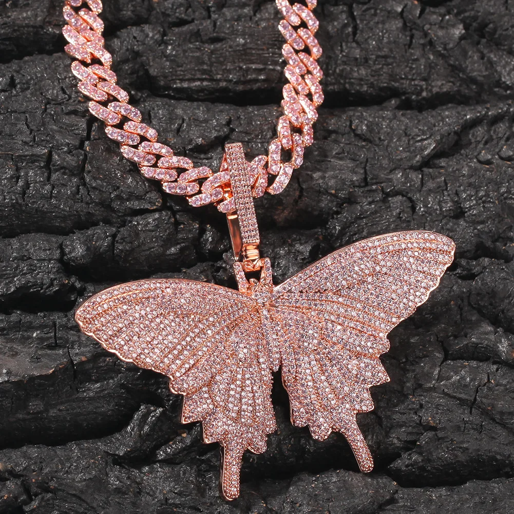 Hot Women Pink zircon hip hop Butterfly Pendant Copper brass mama star designer necklace famous brands
Hot Women Pink zircon hip hop Butterfly Pendant Copper brass mama star designer necklace famous brands