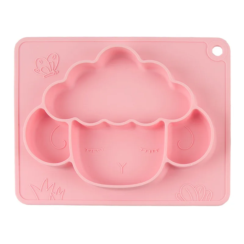 Food Grade Sheep Cartoon Silicone Kids Dinner Food Fruit Meat Baby Feeding Separated Plate Bowl Dish, Pink/blue
Food Grade Sheep Cartoon Silicone Kids Dinner Food Fruit Meat Baby Feeding Separated Plate Bowl Dish, Pink/blue