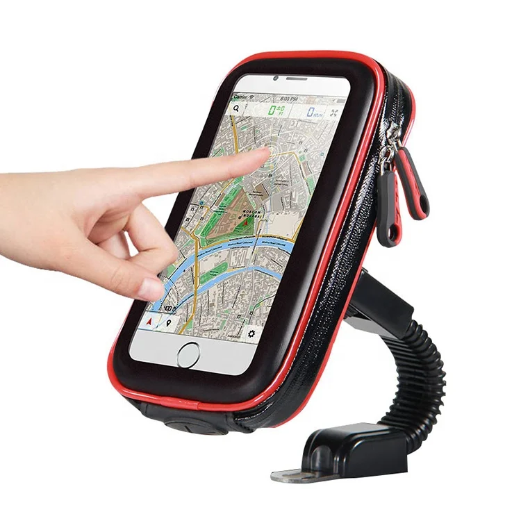 Accessories Motorcycle Handlebar Mount Mobile Stand Waterproof Bag Bike Cell Phone Holder, Black
Accessories Motorcycle Handlebar Mount Mobile Stand Waterproof Bag Bike Cell Phone Holder, Black