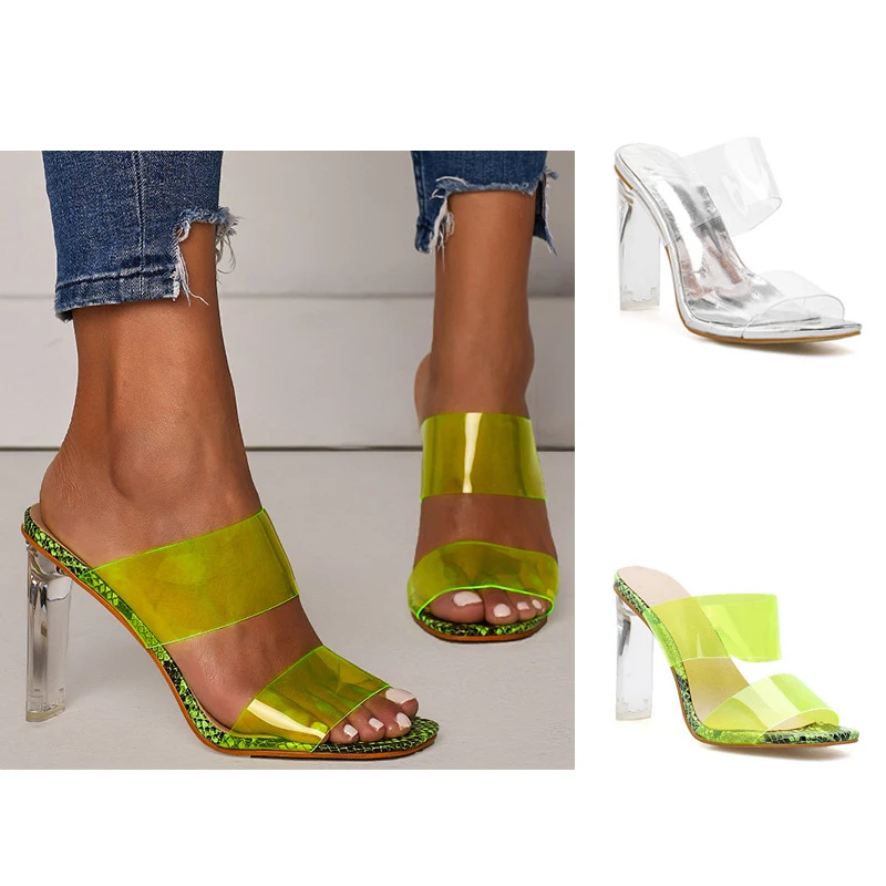 MD-20030526 Fashion Snakelike Sandals Crystal Open Toed High Heels Women PVC Transparent Heel Sandals Slippers Pumps
MD-20030526 Fashion Snakelike Sandals Crystal Open Toed High Heels Women PVC Transparent Heel Sandals Slippers Pumps