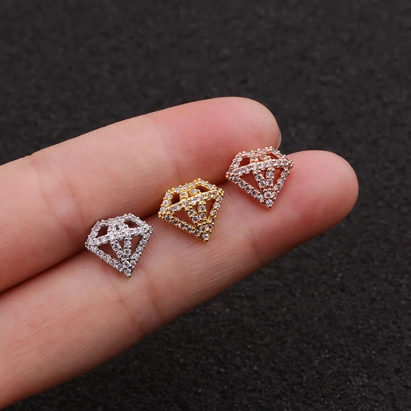 2021 Sailing Piercing Jewelry Crown Charms CZ Cartilage Stud Earrings Earlobe Moon Crown Screw Back Stud Earring
2021 Sailing Piercing Jewelry Crown Charms CZ Cartilage Stud Earrings Earlobe Moon Crown Screw Back Stud Earring