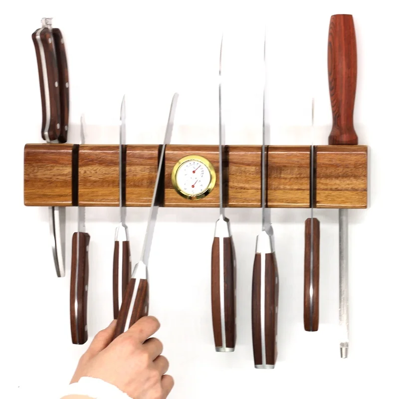 2021 New Arrivals Multifunctional New Style and Original Wood Magnetic Knife Holder with Thermometer and Hygrometer
2021 New Arrivals Multifunctional New Style and Original Wood Magnetic Knife Holder with Thermometer and Hygrometer