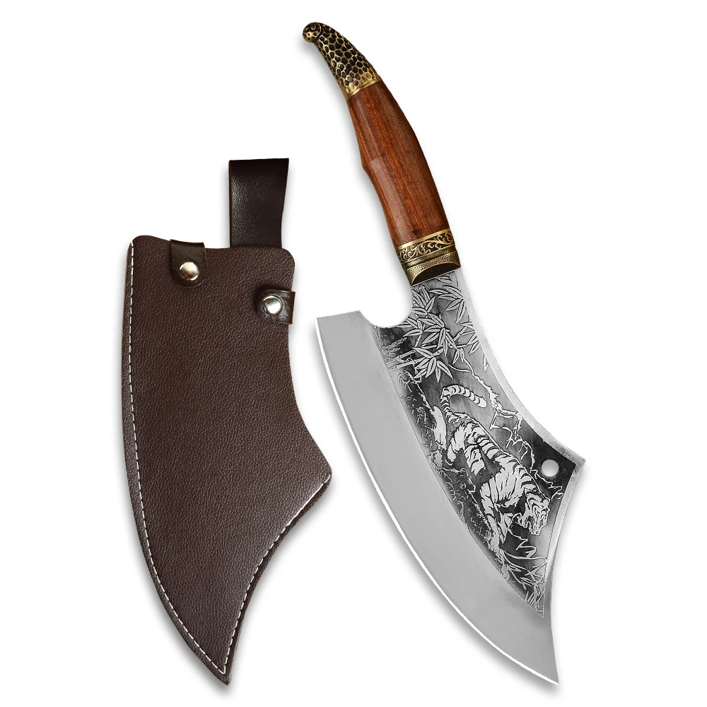 Super Sharp Wood Handle 10 Inch Thick Blade 7cr17 High Carbon Stainless Steel Chinese Butcher Forged Kitchen Knife Cleaver
Super Sharp Wood Handle 10 Inch Thick Blade 7cr17 High Carbon Stainless Steel Chinese Butcher Forged Kitchen Knife Cleaver
