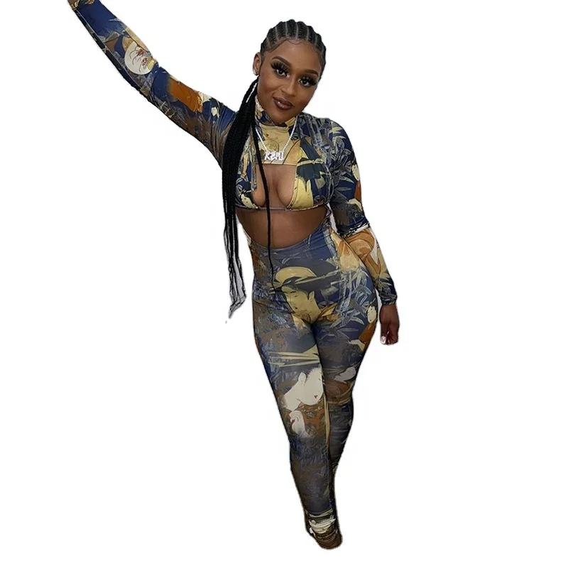 Casual Long Sleeve Crop Top Pants Suit Women Print Casual Womens Two Piece Jogging Sets Yoga Two Piece Sets
Casual Long Sleeve Crop Top Pants Suit Women Print Casual Womens Two Piece Jogging Sets Yoga Two Piece Sets