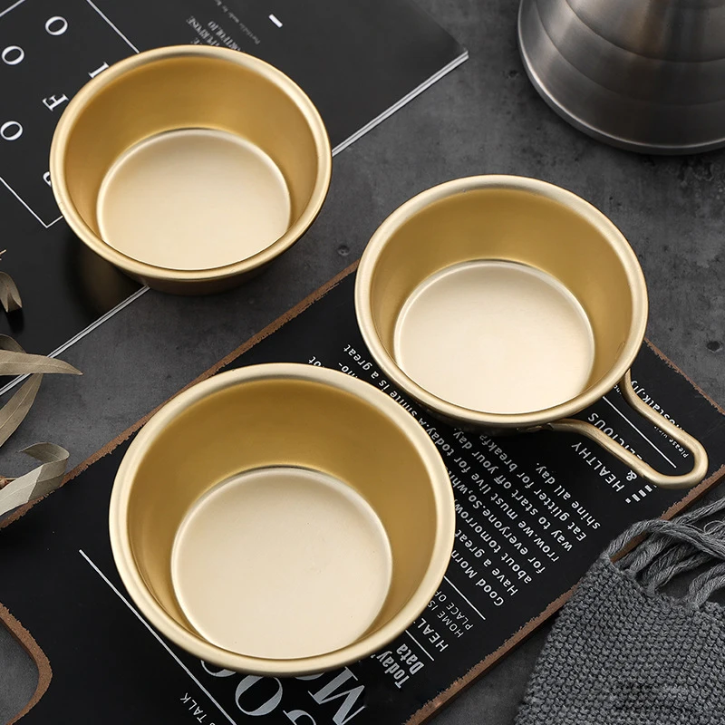 Special yellow aluminum rice wine bowl with handle for Korean Restaurant Golden Cooking Bowl
Special yellow aluminum rice wine bowl with handle for Korean Restaurant Golden Cooking Bowl