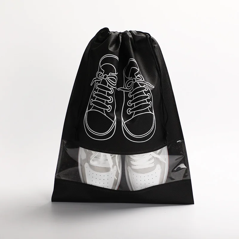 Wholesale and retail custom LOGO promotional cheap non-woven shoe bag travel storage drawstring shoe bag black
Wholesale and retail custom LOGO promotional cheap non-woven shoe bag travel storage drawstring shoe bag black