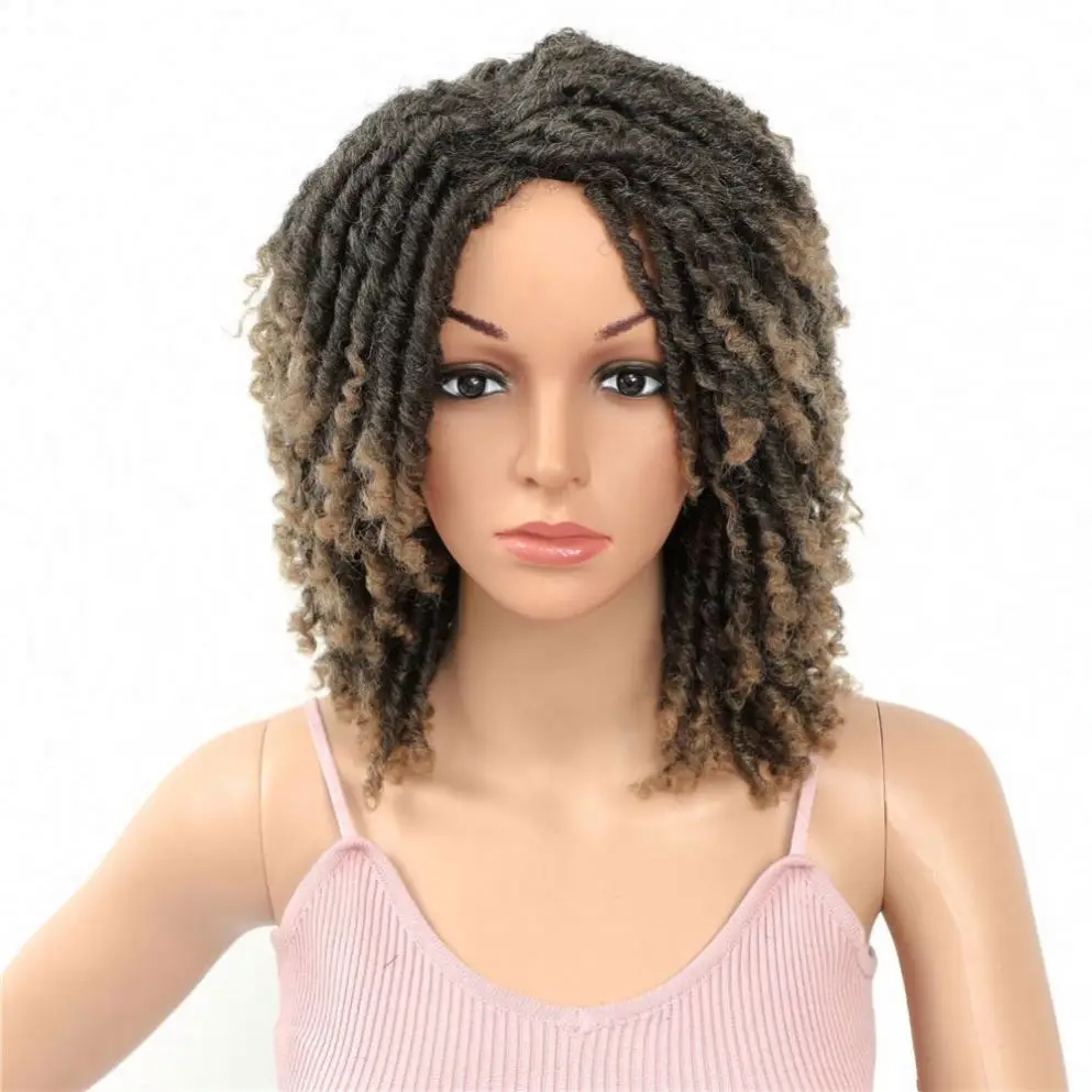 Soft Short Synthetic Wigs For Black Women 14 inch High Temperature Fiber Dreadlock Ombre Burg Crochet Twist Hair, Pink,black
Soft Short Synthetic Wigs For Black Women 14 inch High Temperature Fiber Dreadlock Ombre Burg Crochet Twist Hair, Pink,black
