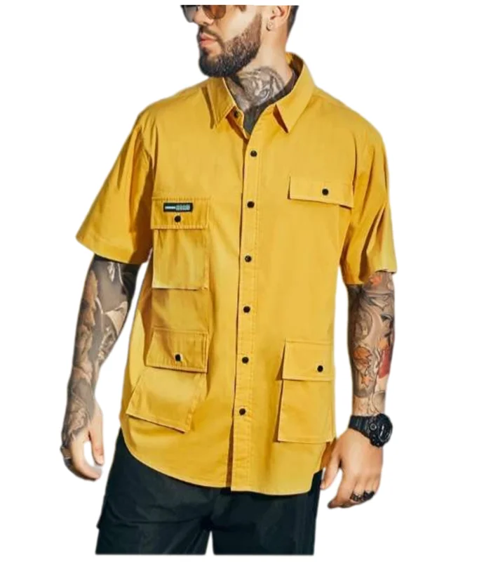 Summer Multi-Pocket Fashion Short-Sleeved Men Business Shirt Slim Fit Cotton Men's T-Shirts Clothing Formal
Summer Multi-Pocket Fashion Short-Sleeved Men Business Shirt Slim Fit Cotton Men's T-Shirts Clothing Formal